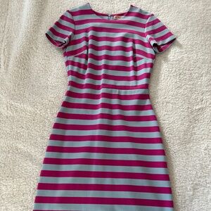 Brooks Brothers Red Fleece - pink/blue striped dress- size S